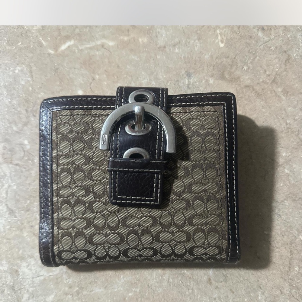 Coach Brown and Black Wallet